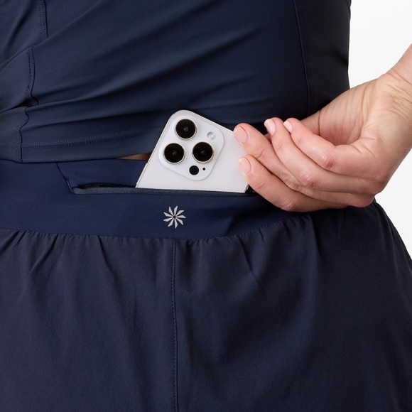 Women's Navy Blue Athletic Shorts - Picture 12 of 12